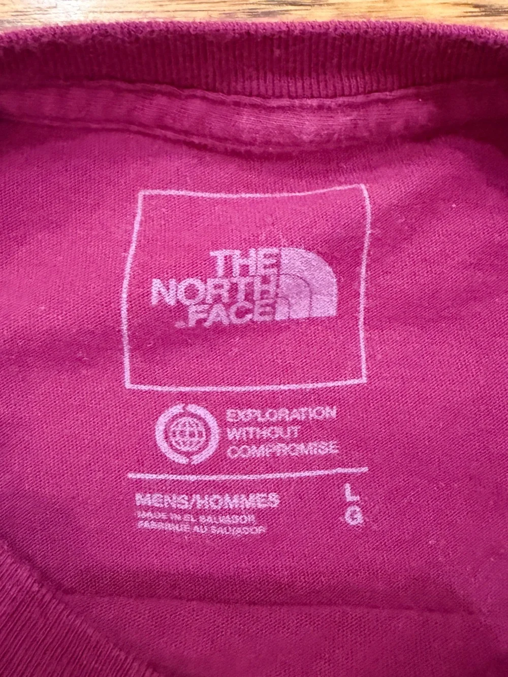 The North Face Men's Long Sleeve Crew - Plum